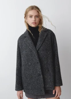 Abrigo Cruzado Jaspeado