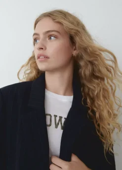 Americana Oversize Raya Con Lana