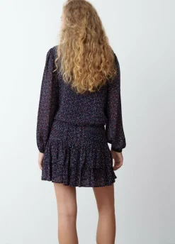 Blusa Tiras Cruzadas Estampada