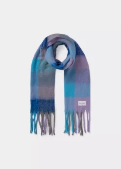 Bufanda Gruesa Cuadros Flecos