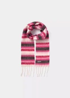 Bufanda Gruesa Estrecha Rayas Flecos