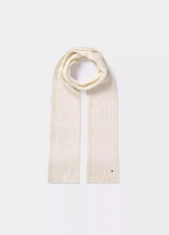 Bufanda Punto Calado Cruda