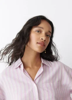 Camisa Cropped Rayas