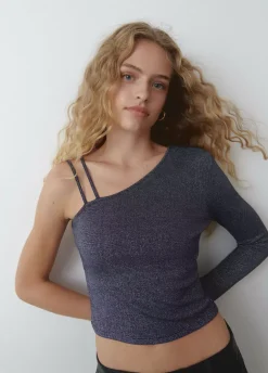 Camiseta Asimetrica Con Tirantes