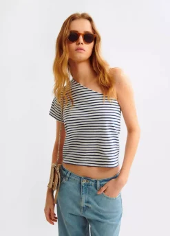 Camiseta Asimetrica Rayas