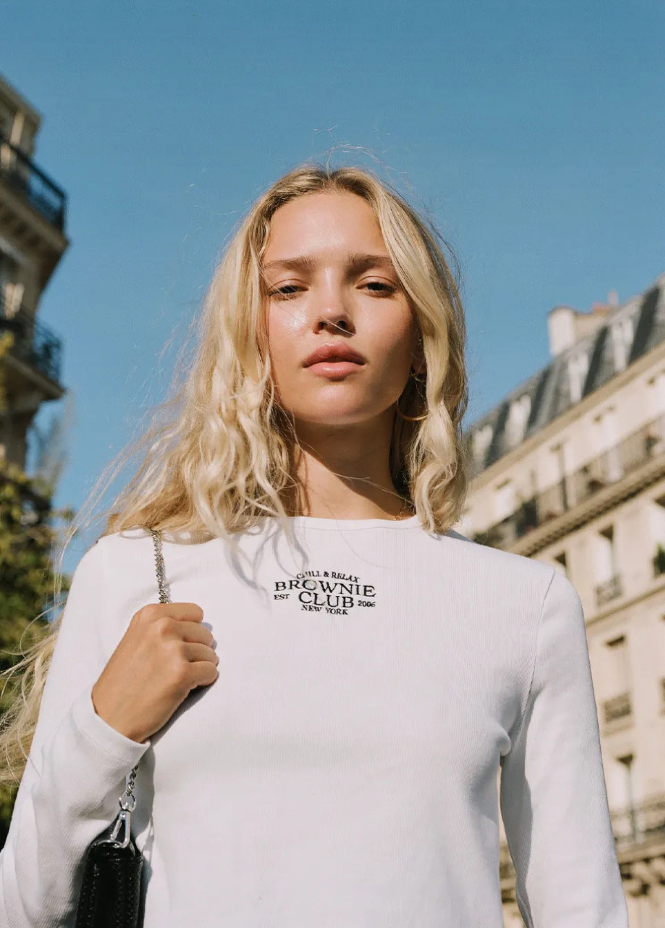 Camiseta Baby Tee Manga Larga