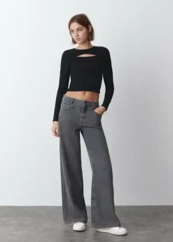 Camiseta Cut Out Canale Manga Larga