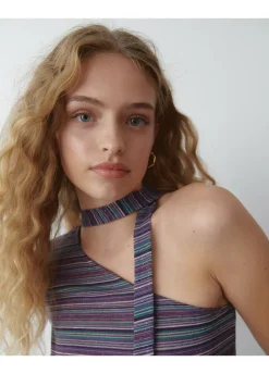 Camiseta Manga Larga Asimetrica Chocker