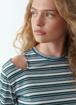 Camiseta Rayas Cut Out