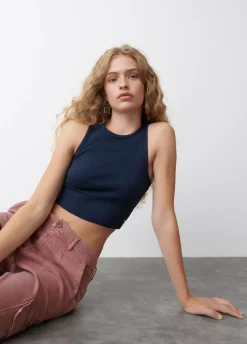 Camiseta Sin Manga Bordada