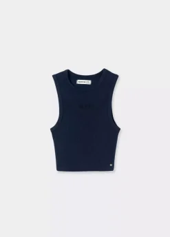 Camiseta Sin Manga Bordada