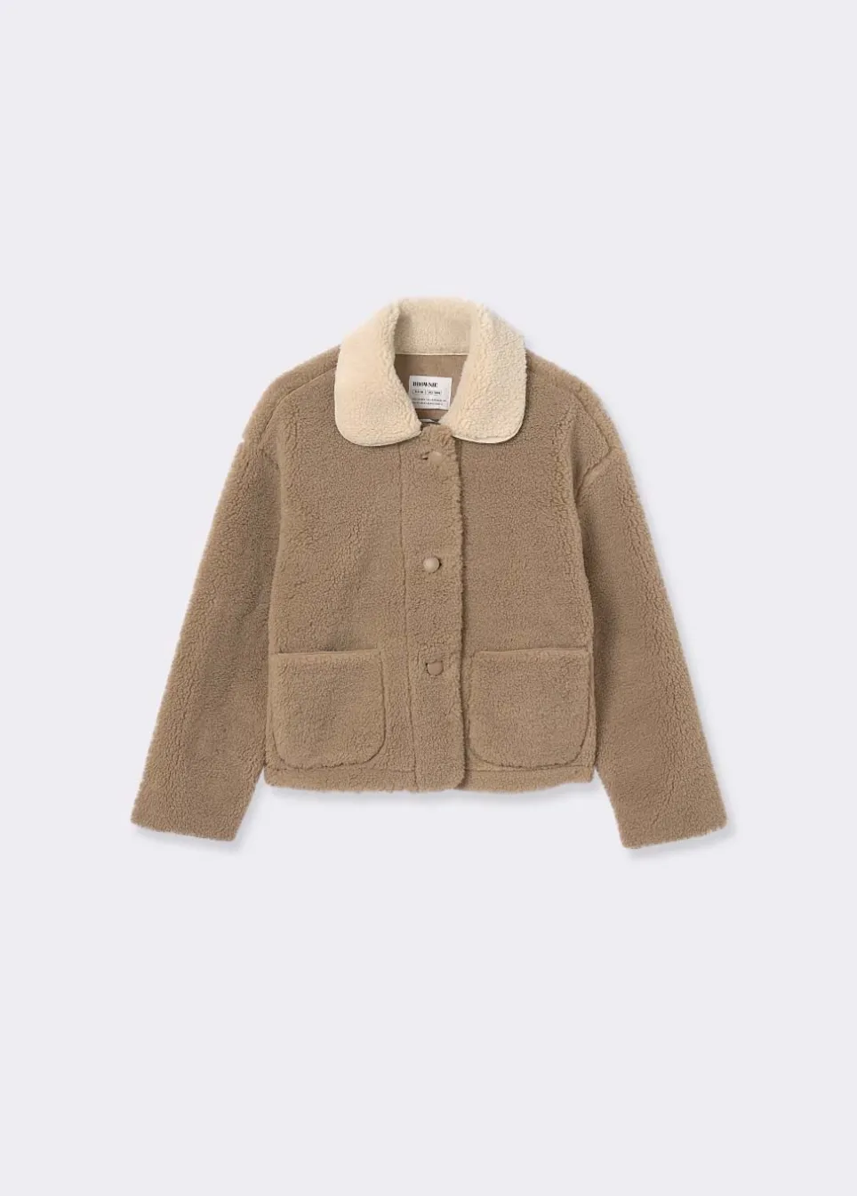 Chaqueta Borreguito Cuello Contraste