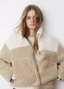 Chaqueta Polar Cremallera Contraste