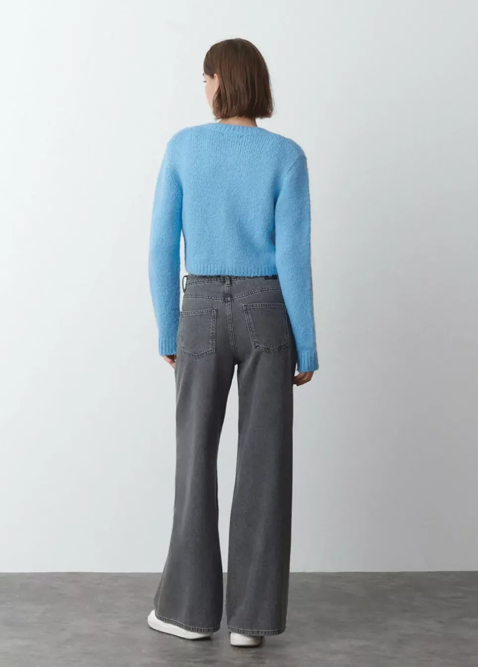 Chaqueta Punto Cuello Redondo