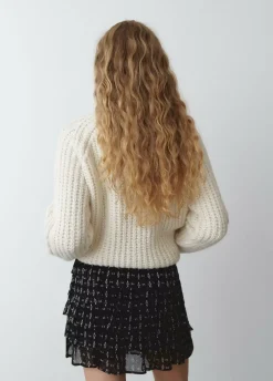 Falda Corta Cuatro Volantes