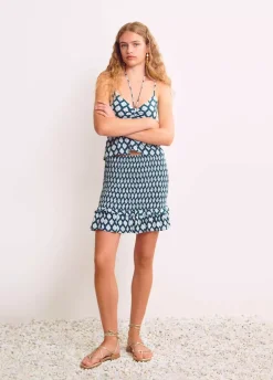 Falda Gomas Estampado Etnico