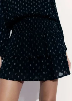 Falda Gomas Volantes Dobby