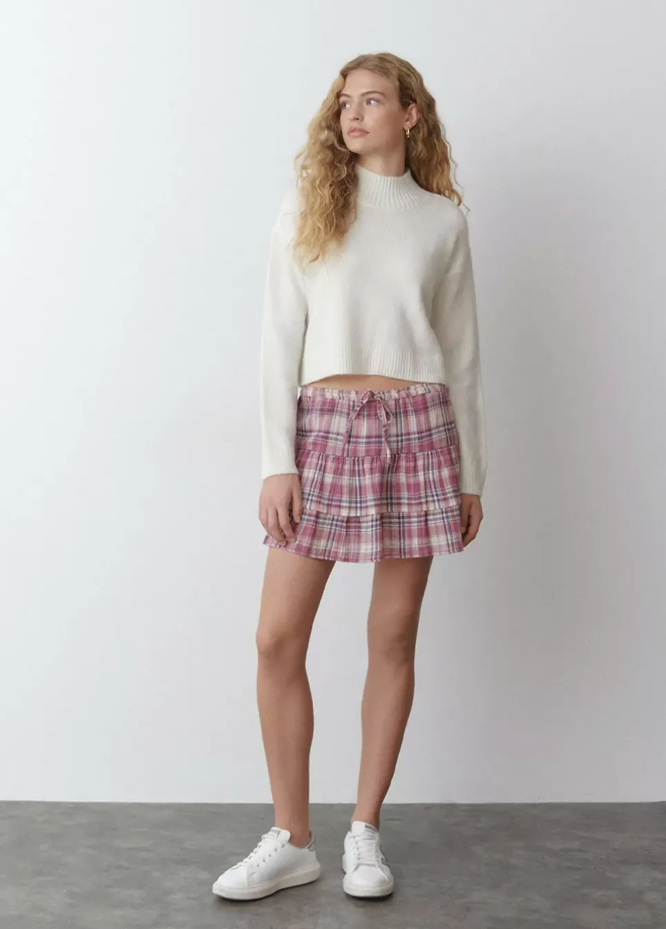 Falda Jaretas Cuadros