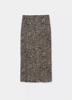 Falda Midi Mancha Animal