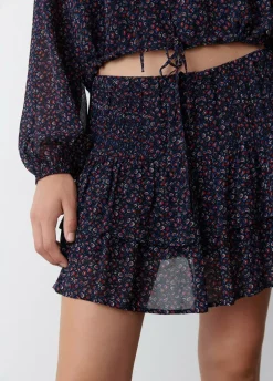 Falda Mini Jaretas Estampado