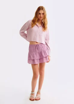 Falda Volantes Textura