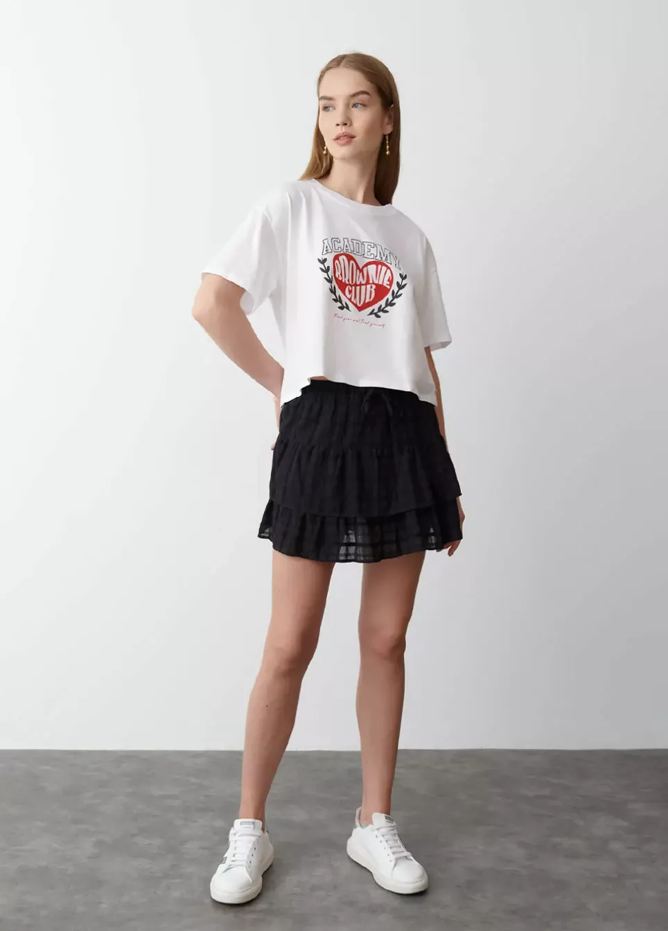 Falda Volantes Textura