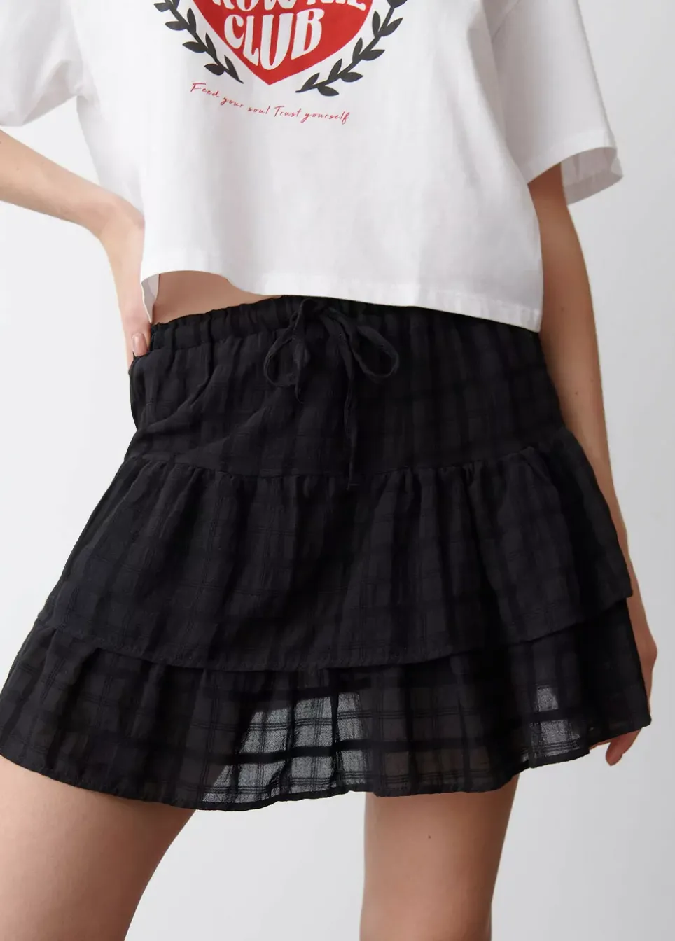 Falda Volantes Textura