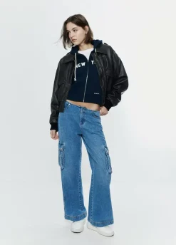 Jeans Cargo Bajo Cintura