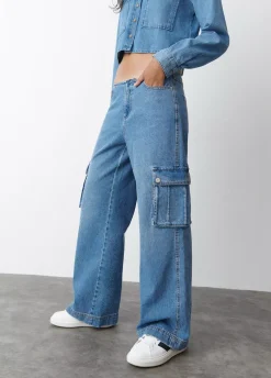 Jeans Cargo Bajo Cintura