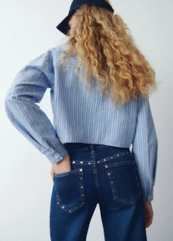 Jeans Culotte Tachas