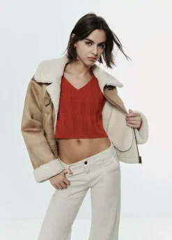 Jersey Cropped Cuello Pico
