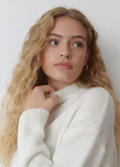 Jersey Cuello Alto Cropped Crudo