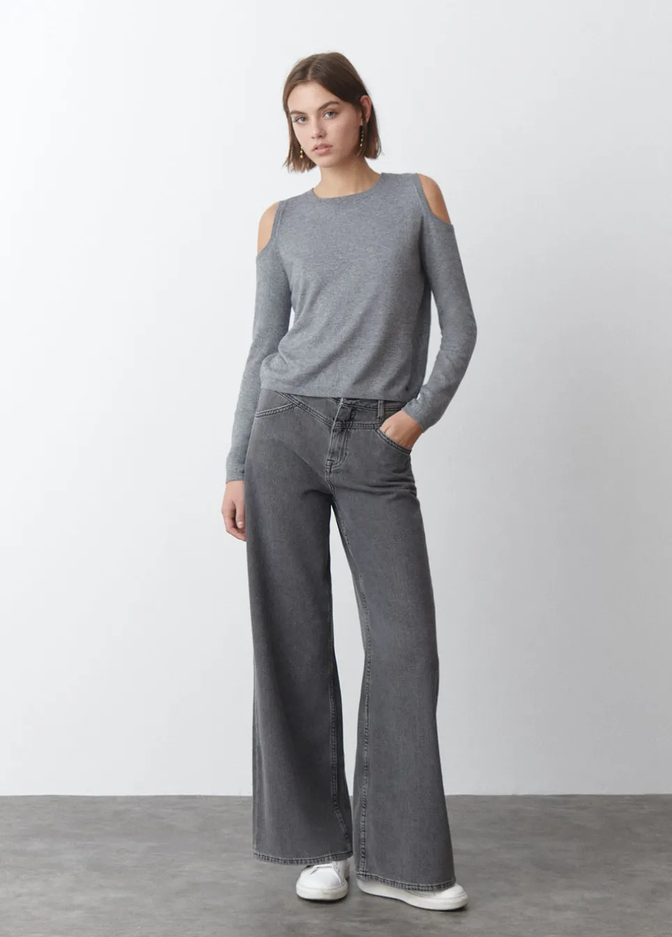 Jersey Hombros Abiertos Punto