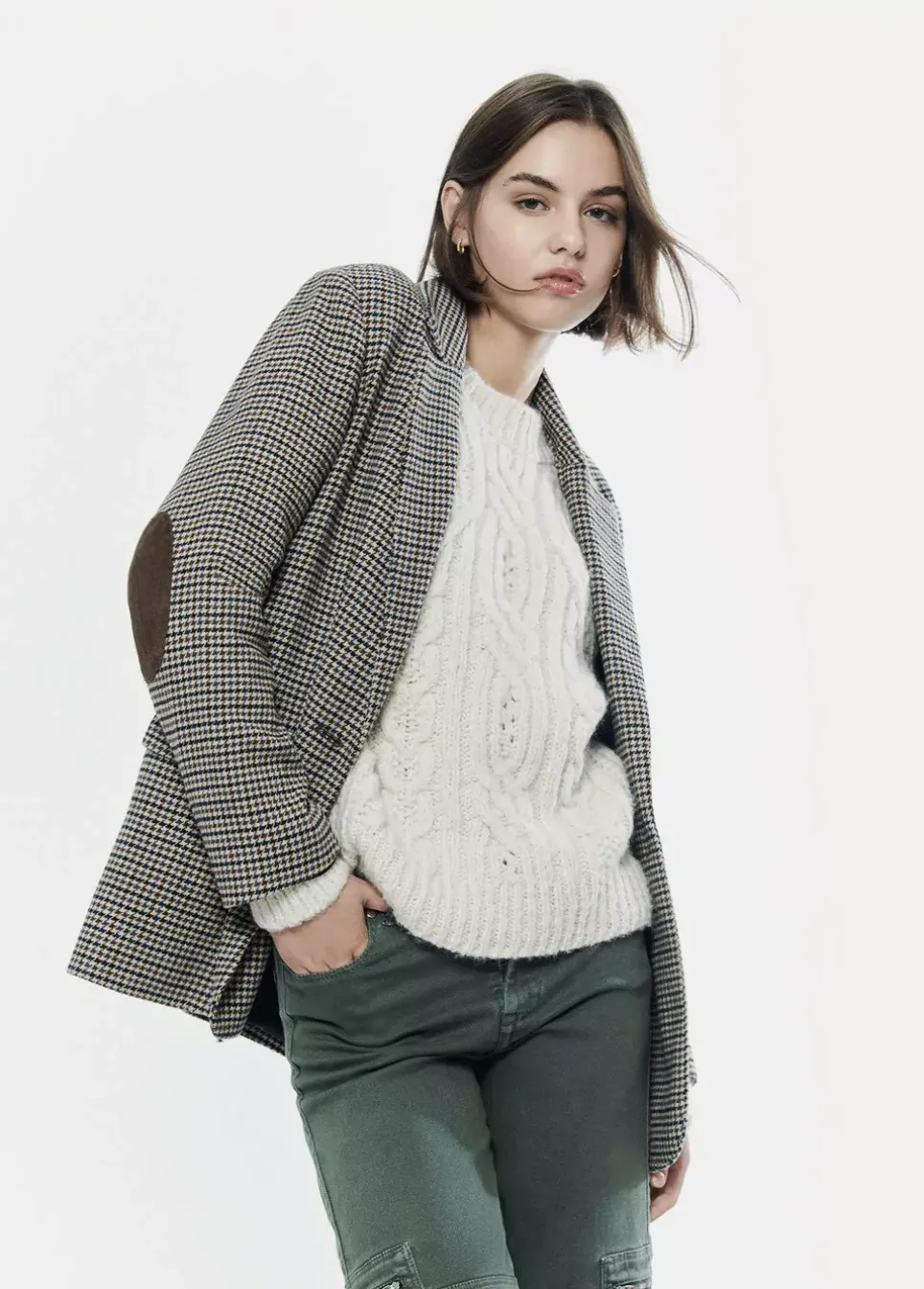 Jersey Trenzas Cuello Redondo