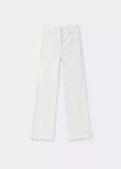 Pantalon Pana Culotte Bolsillo Frontal