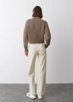 Pantalon Pana Culotte Bolsillo Frontal