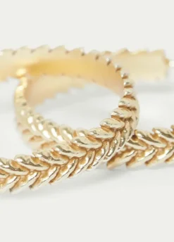 Pendiente Aro Trenza