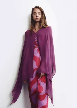 Shawl Liso Berenjena