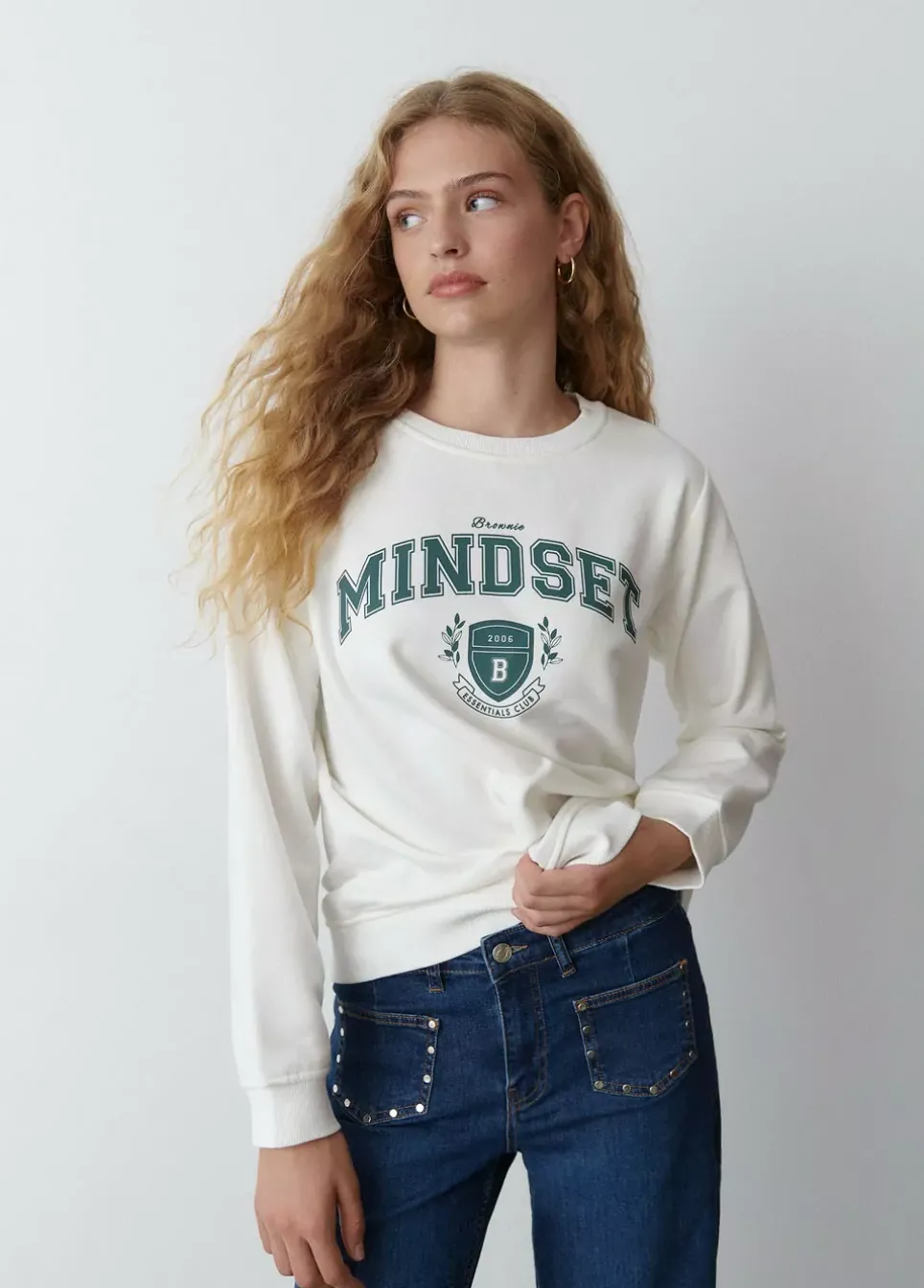 Sudadera Bordada Mindset