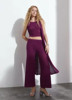 Top Punto Hilo Metalizado