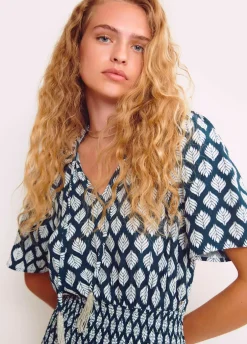 Vestido Gomas Etnico Abalorios